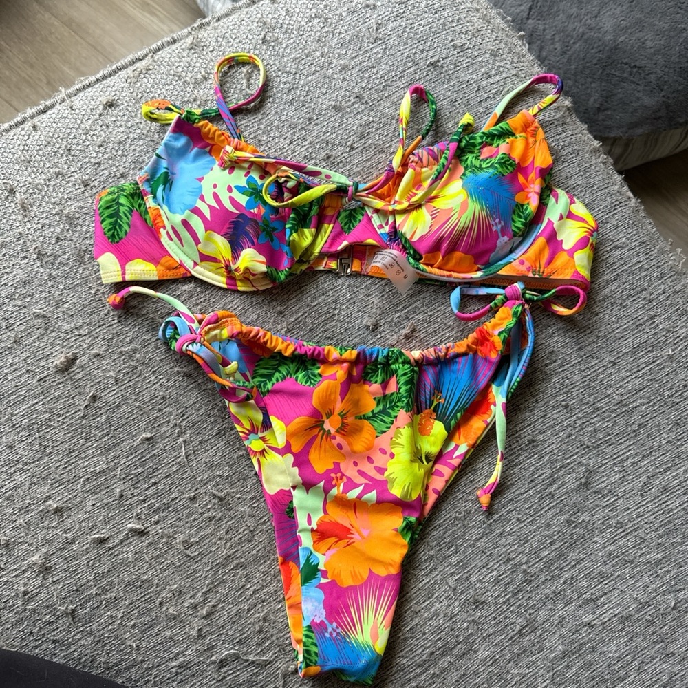 Tropical Floral Swim Set